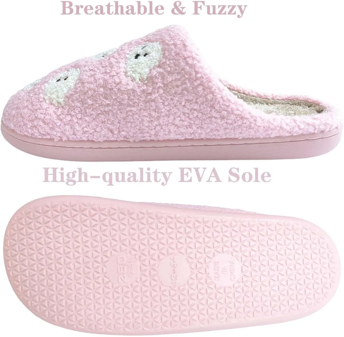 Halloween Comfy Pumpkin Slippers - Womens & Mens Memory Foam House Slippers