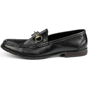 Handmade Full Grain Leather Buckle Loafer Shoes
