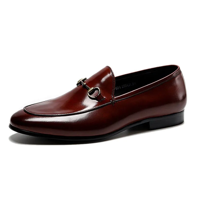 Handmade Leather Bit Loafers for Men