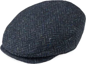 Hanna Hats for Men Donegal Tweed Vinatge Flat Cap - Driving Cap - Made in Ireland -100% Wool Tweed