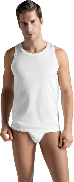 HANRO Men's Cotton Sporty Tank Top 73509