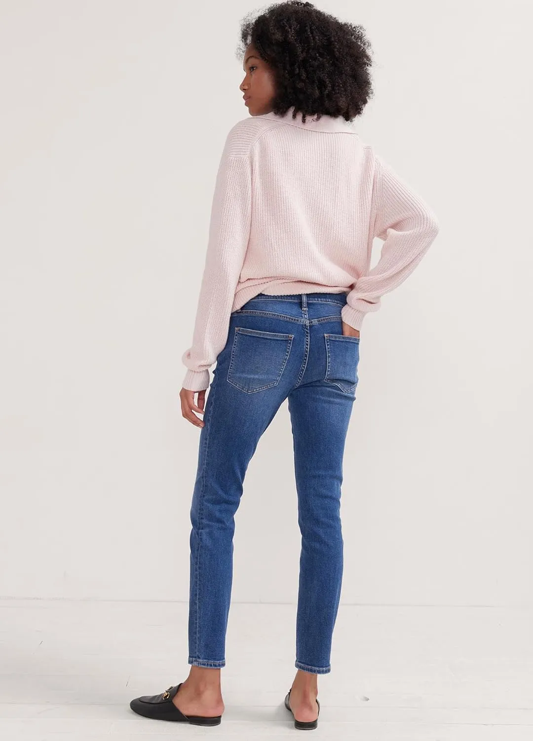 HATCH Slim Maternity Jeans - Under The Belly Pregnancy Jeans That Grow with You - Recycled Stretch Cotton Denim