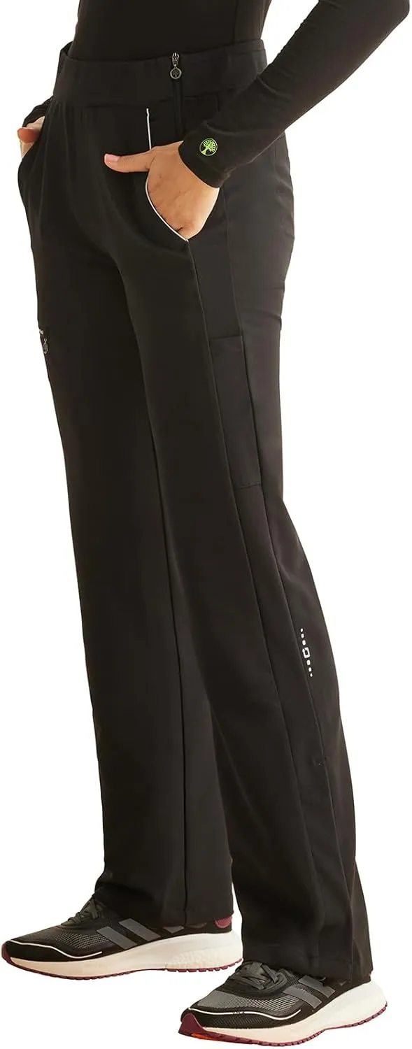 Healing Hands Women's Scrub Pant Mid Rise Nissa with 6 Pockets, Moisture Wicking, 360° Stretch & Recycled Poly - HH100