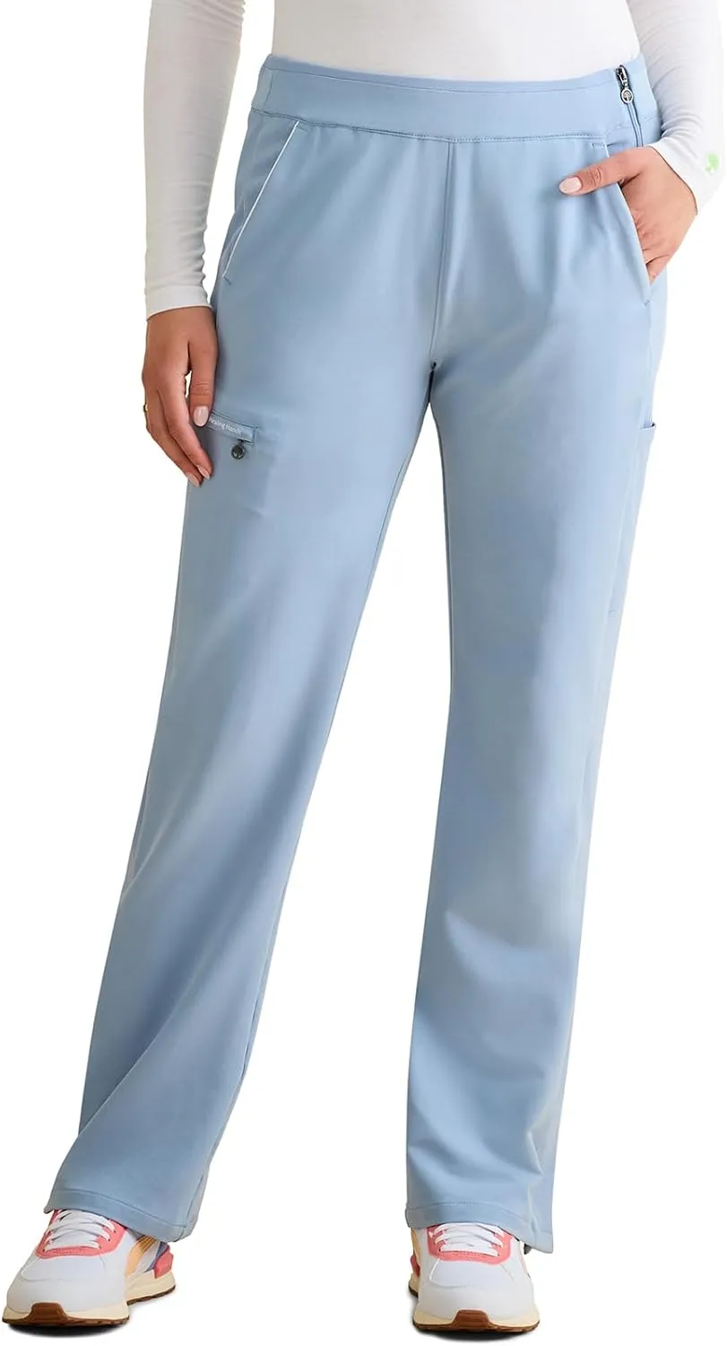 Healing Hands Women's Scrub Pant Mid Rise Nissa with 6 Pockets, Moisture Wicking, 360° Stretch & Recycled Poly - HH100