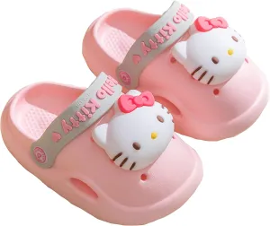 Hello Kitty Clogs Slip on Water Shoes Casual Summer for Girls Kids Children