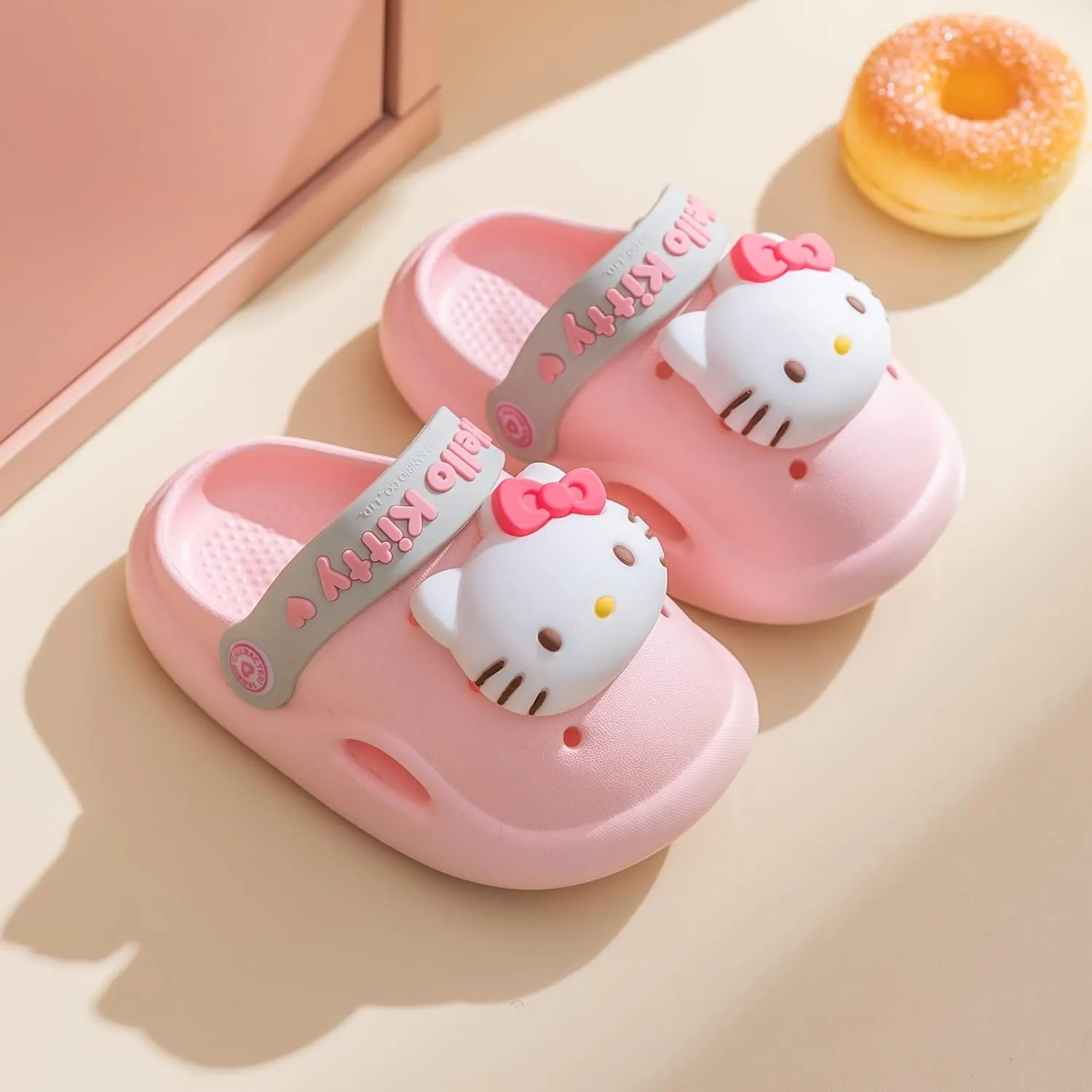 Hello Kitty Clogs Slip on Water Shoes Casual Summer for Girls Kids Children