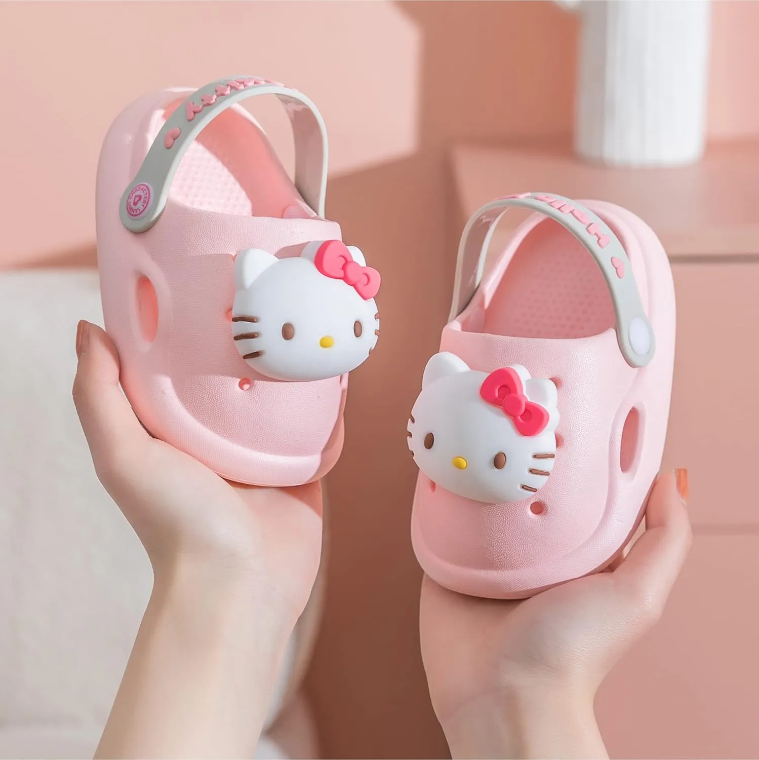 Hello Kitty Clogs Slip on Water Shoes Casual Summer for Girls Kids Children