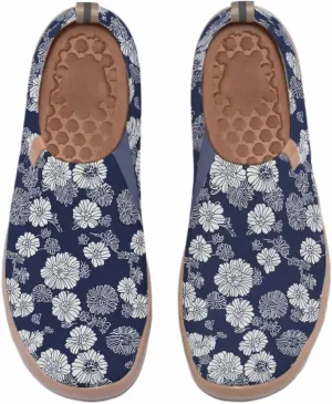 Hetios Women's Travel Footwear Knit Mesh Artistic Slip On Shoes Lightweight Comfortable Casual Loafers