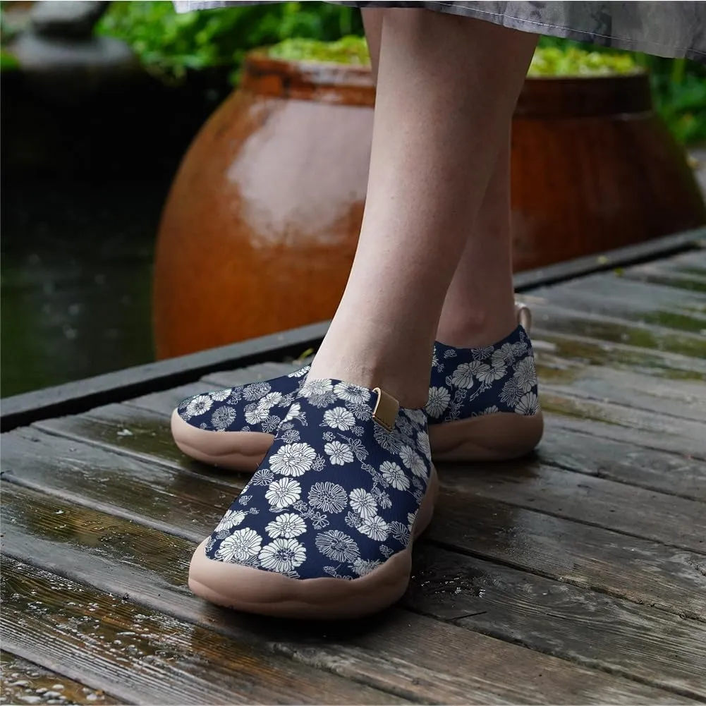 Hetios Women's Travel Footwear Knit Mesh Artistic Slip On Shoes Lightweight Comfortable Casual Loafers