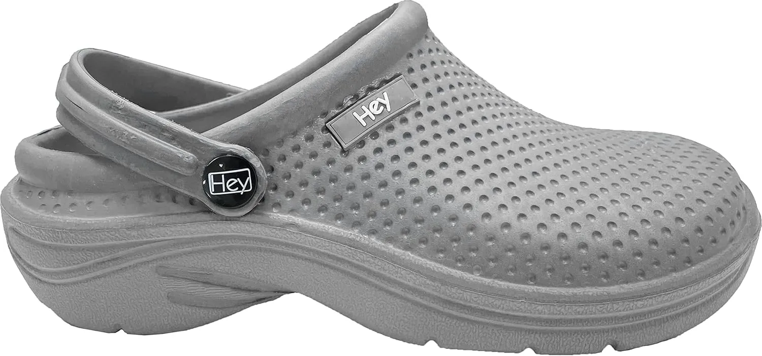 Hey Medical Uniforms Womens Lightweight Slip On Nurses EVA Clogs Garden Support Shoes