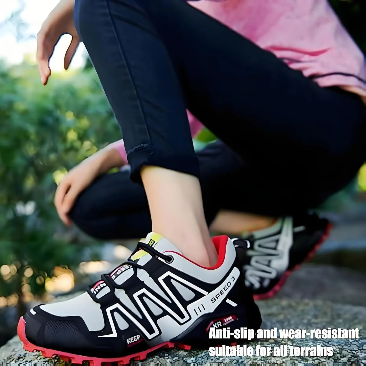 Hike Balance Shoes Women Men, 2025 New Orthopedic Pain-Relieving Walking Shoes, Comfort Outdoor Sneakers, Comfortable Breathable Non-Slip Slip-On Sneakers