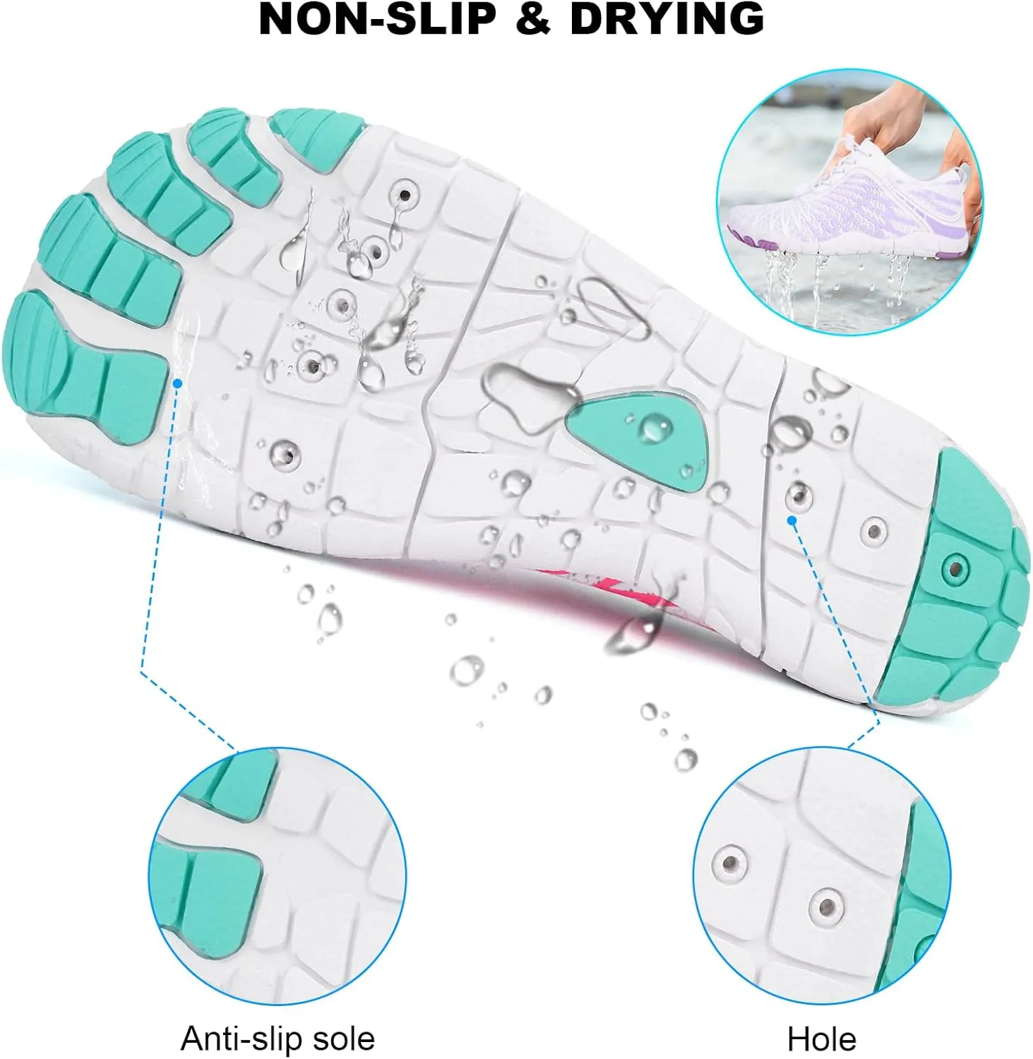 Hike Barefoot Shoes Women Men Non-Slip Healthy Breathable Fashion Trail Running Womens Mens Wide Toe Zero Drop Water Shoe