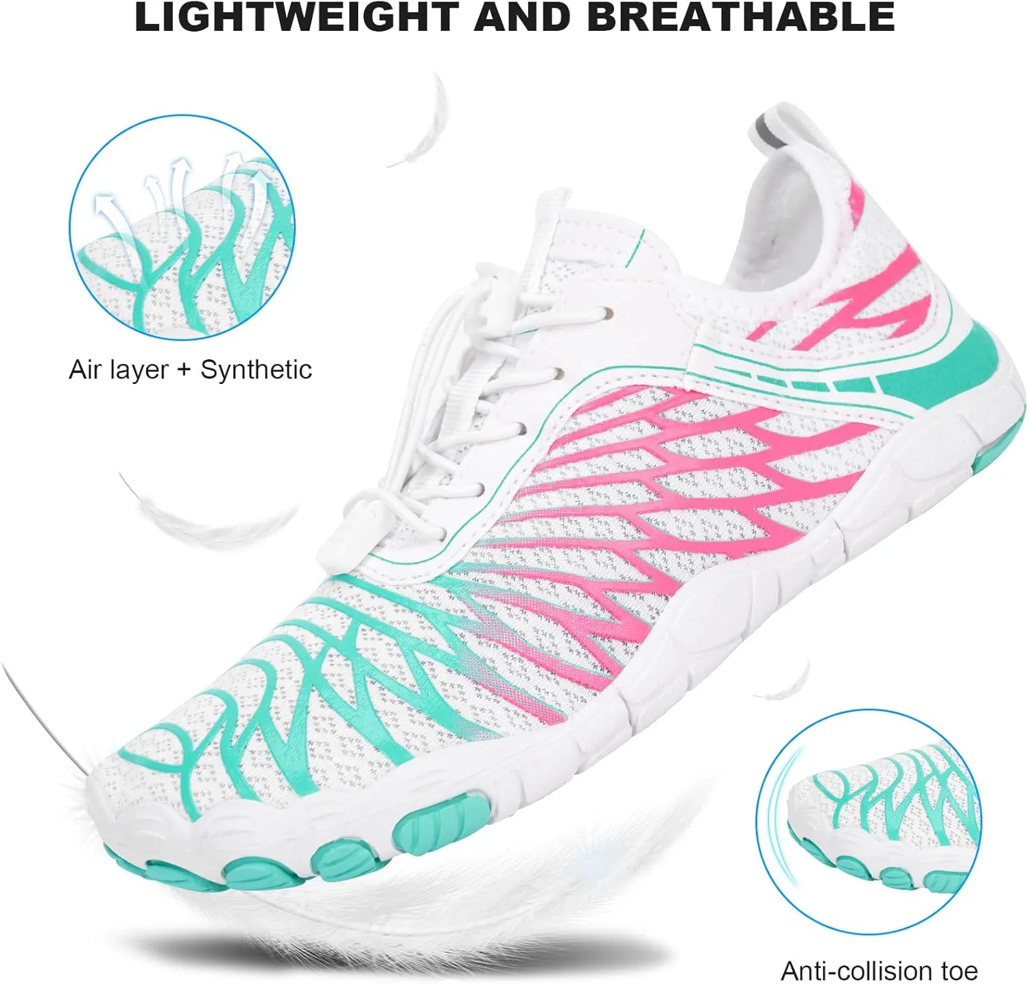 Hike Barefoot Shoes Women Men Non-Slip Healthy Breathable Fashion Trail Running Womens Mens Wide Toe Zero Drop Water Shoe