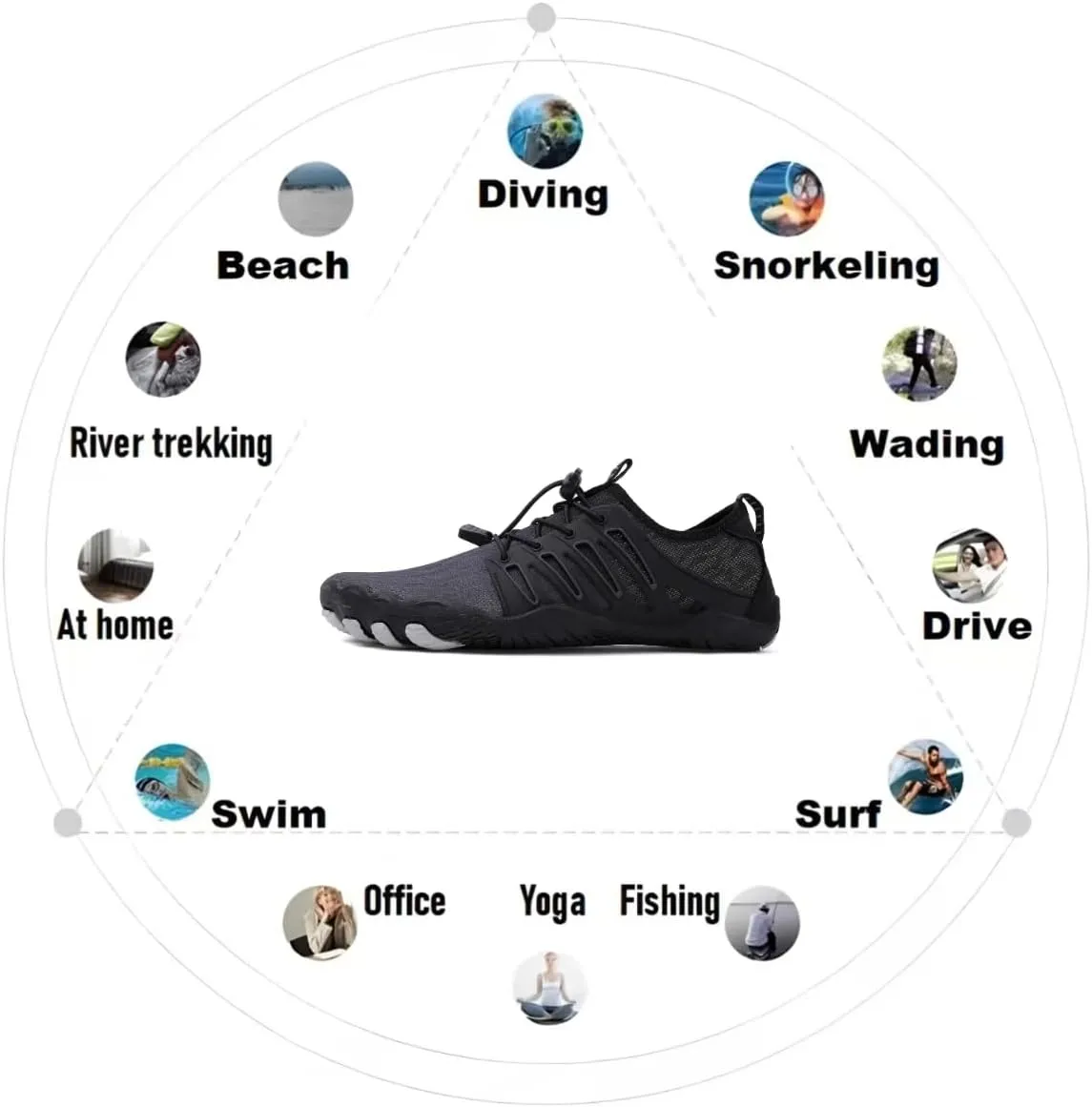 Hike Barefoot Shoes Women,2025 New Hiking Barefoot Shoes for Women Men , Breathable & Non-Slip Athletic Footwear, comfortable breathable zero-drop trail running shoes, Water Shoes Women Men ，quick-drying non-slip wide-toe box water shoes