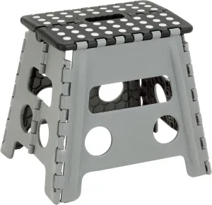 Honey-Can-Do TBL-02977 Folding Step Stool with Anti-Slip Surface, 12.8-Inch,Multicolor, 300 lbs