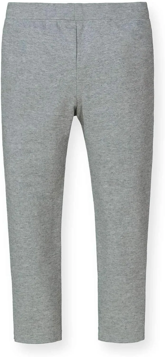 Hope & Henry Girls' Ponte Pants with Button Details