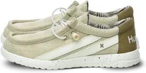 Hurley Kids Elastic Lace Loafers, Canvas Shoes for Boys & Girls - Comfortable, Durable, Stylish - Kid's Fashion Sneakers, Wide Toe Shoes for Everyday Wear