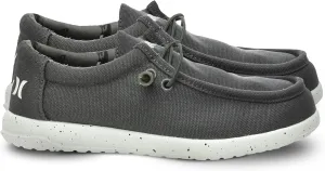 Hurley Kids Elastic Lace Loafers, Canvas Shoes for Boys & Girls - Comfortable, Durable, Stylish - Kid's Fashion Sneakers, Wide Toe Shoes for Everyday Wear