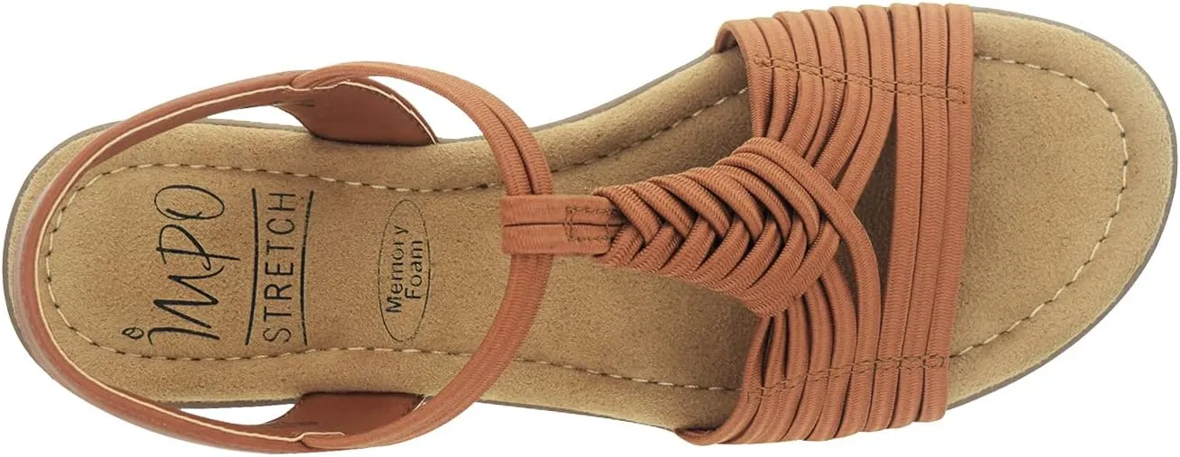 Impo Bellita Stretch Elastic Sandal with Memory Foam