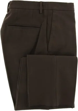 Incotex Brown Solid Pants - Extra Slim
