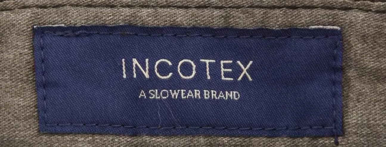 Incotex Brown Solid Pants - Extra Slim