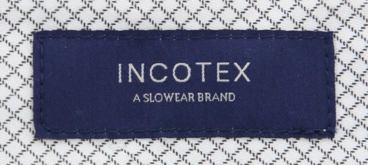 Incotex Cream Micro-Houndstooth Pants - Slim