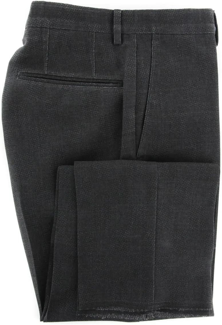 Incotex Dark Gray Melange Pants - Slim