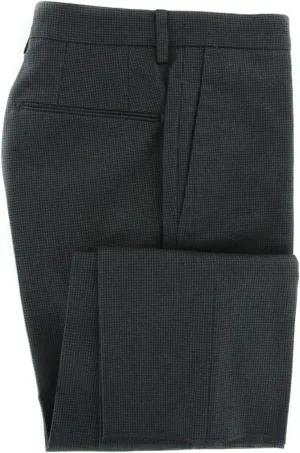 Incotex Dark Green Houndstooth Pants - Extra Slim
