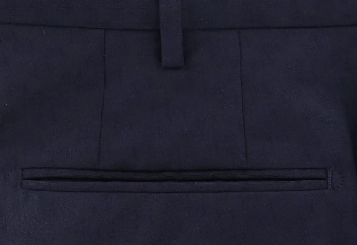 Incotex Midnight Navy Blue Other Pants - Slim