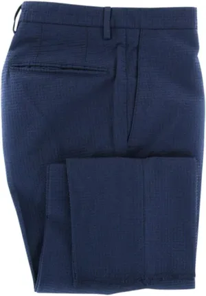 Incotex Navy Blue Other Cotton Blend Pants - Slim