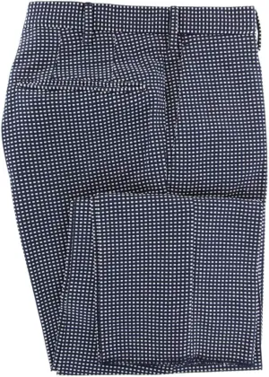 Incotex Navy Blue Other Cotton Blend Pants - Slim