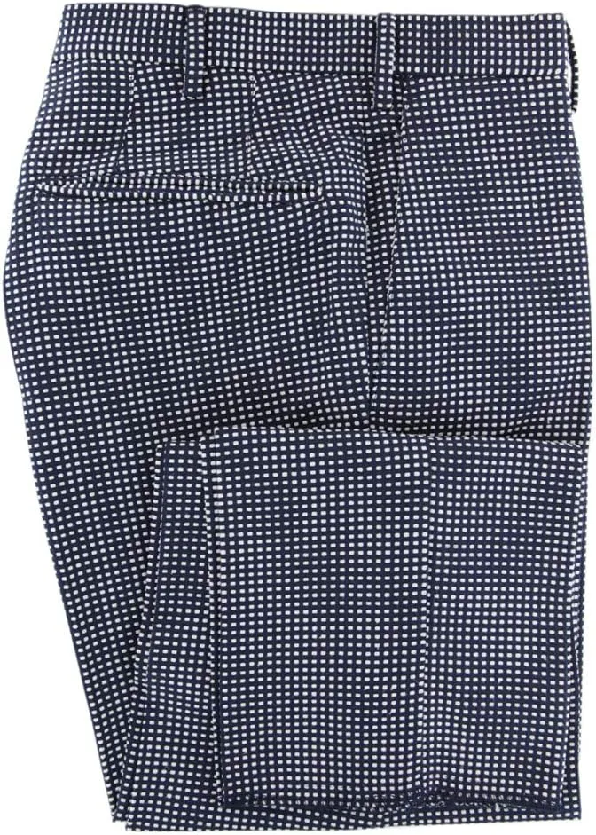 Incotex Navy Blue Other Cotton Blend Pants - Slim
