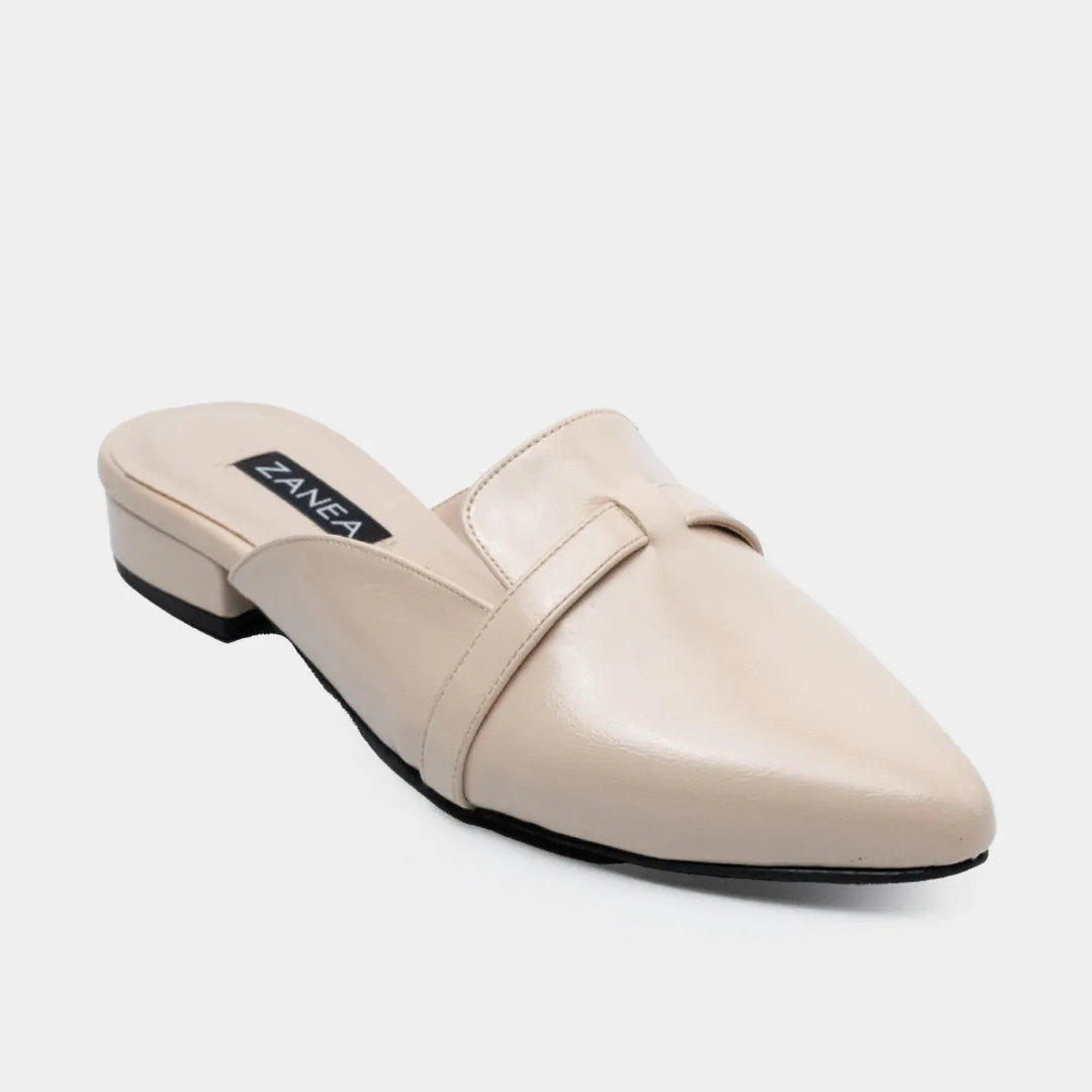 Ines Slip-On Loafers (Beige)