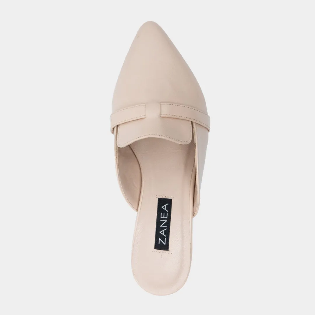 Ines Slip-On Loafers (Beige)