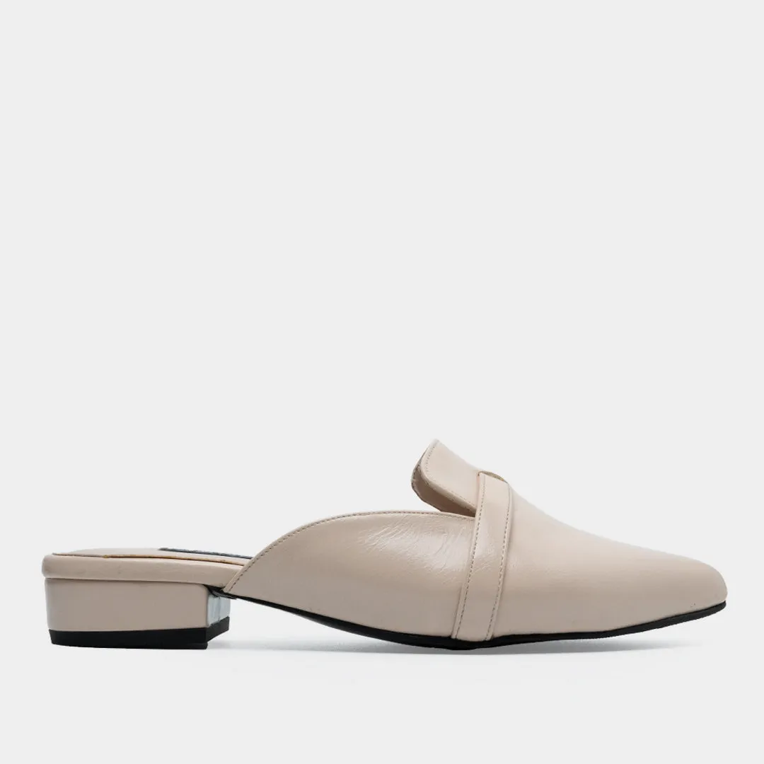 Ines Slip-On Loafers (Beige)