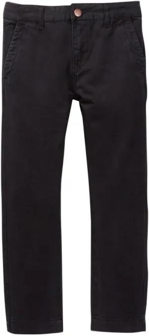 Isaac Mizrahi Boy's Slim Fit Flat Front Adjustable Waist Cotton Pant - Colors