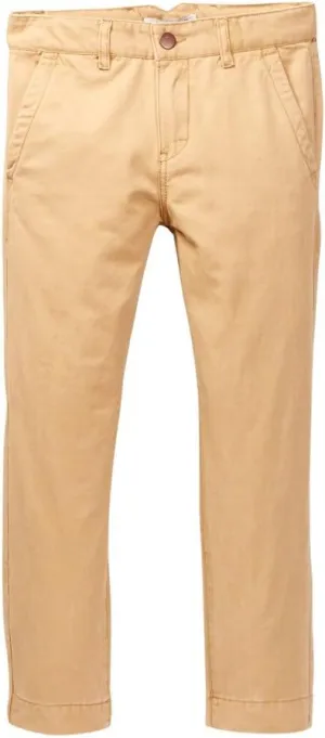 Isaac Mizrahi Boy's Slim Fit Flat Front Adjustable Waist Cotton Pant - Colors