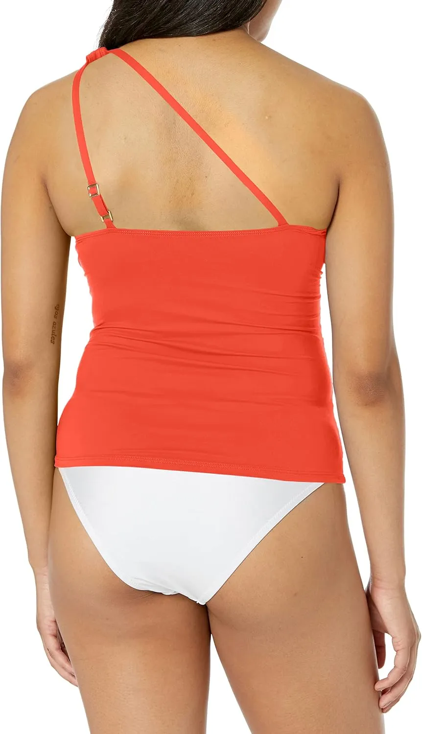Island Goddess One Shoulder Keyhole Tankini Swimsuit Top