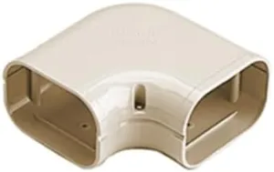 Ivory Slim Duct Flat Ell 90 Degree, Line Set Cover, SK-100-I Compatible