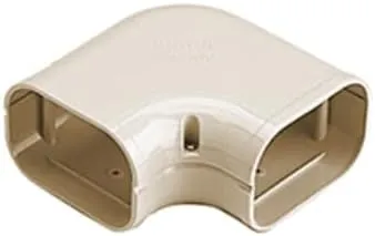 Ivory Slim Duct Flat Ell 90 Degree, Line Set Cover, SK-100-I Compatible