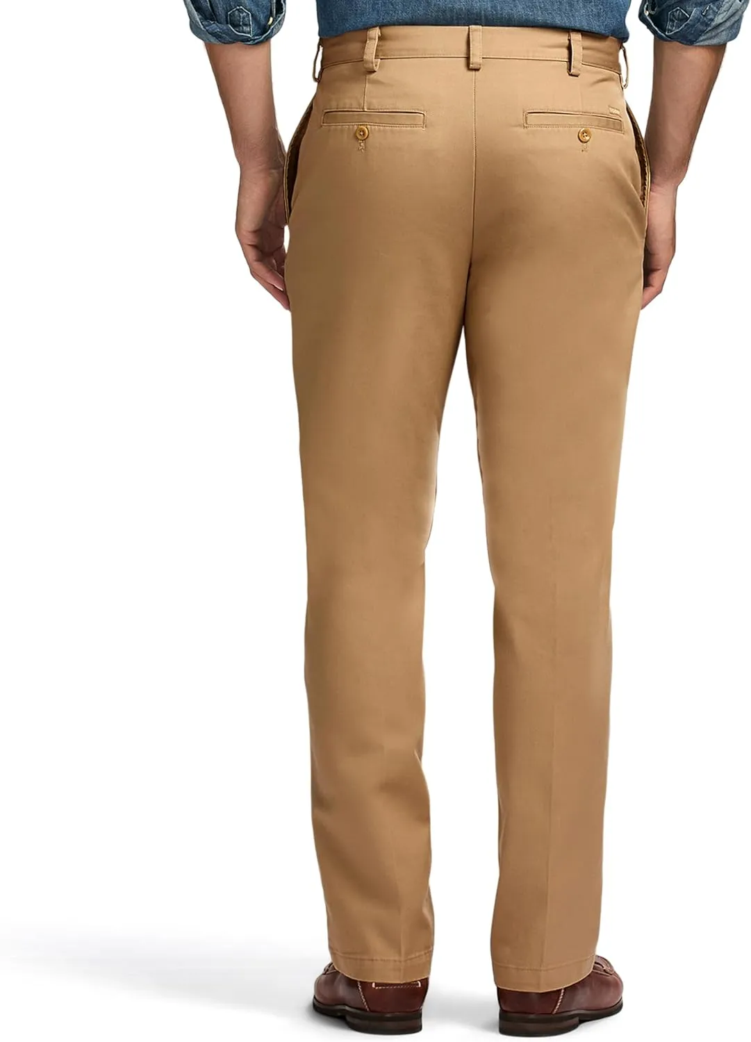 IZOD Men's American Chino Flat Front Slim Fit Pant