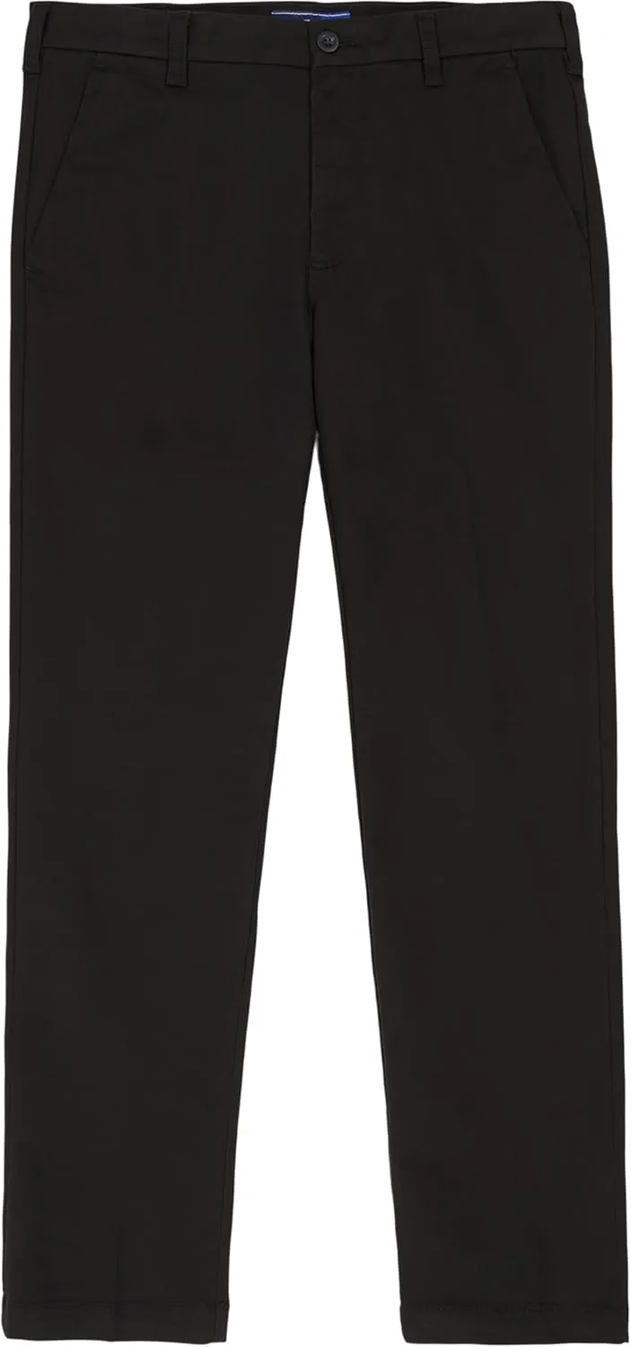 IZOD Men's Performance Stretch Straight Fit Flat Front Chino Pant