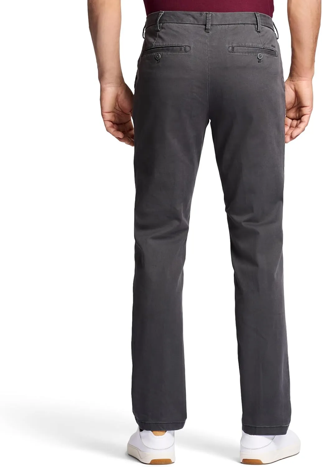 IZOD Men's Saltwater Stretch Flat Front Straight Fit Chino Pant