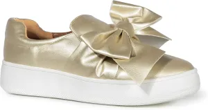 J. Adams Wally Platform Sneakers for Women - Comfortable Slip On Shoes with Bow
