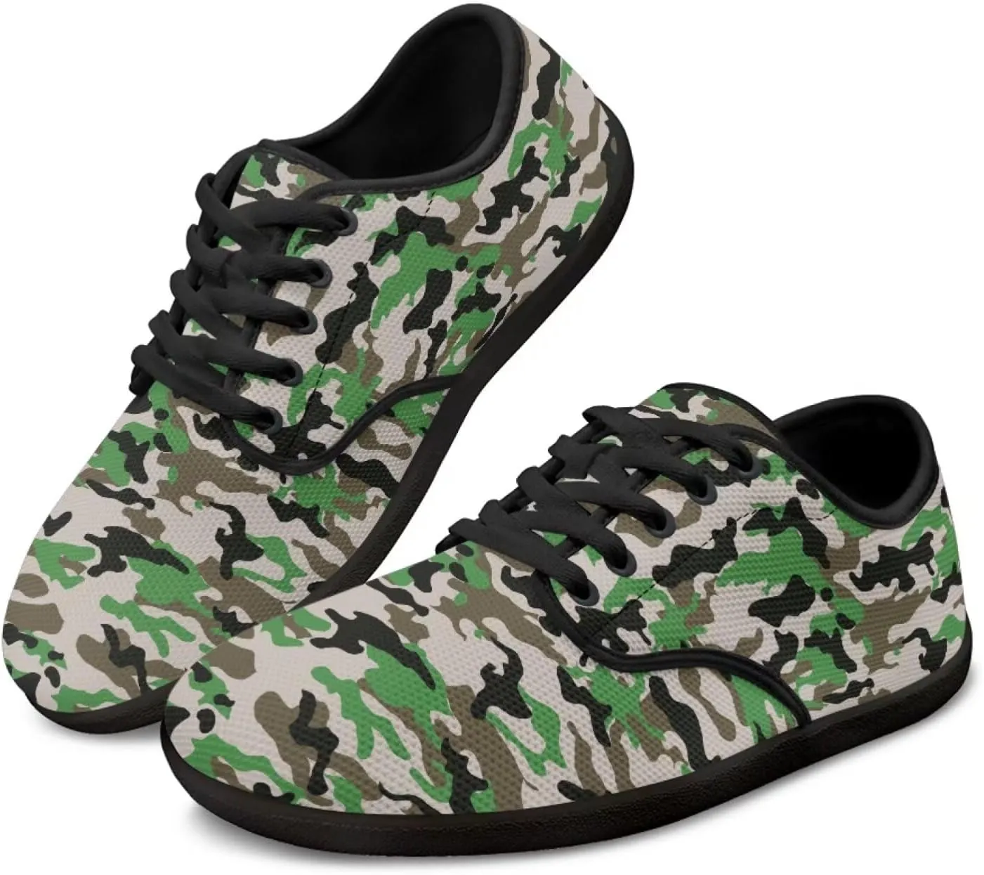 Jeiento Camouflage Theme Barefoot Shoes Men Zero Drop Shoes Mens Workout Shoes
