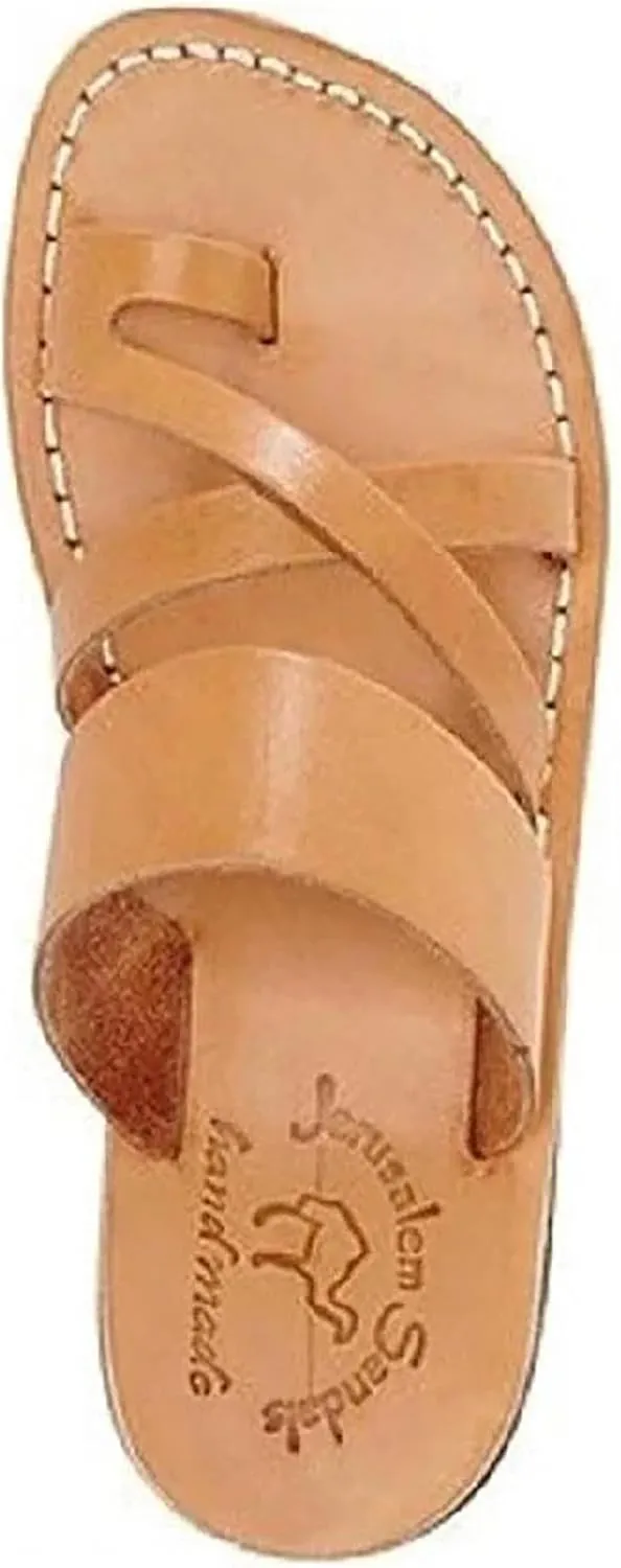 Jerusalem Sandals The Good Shepherd - Leather Toe Loop Slide - Men Sandals