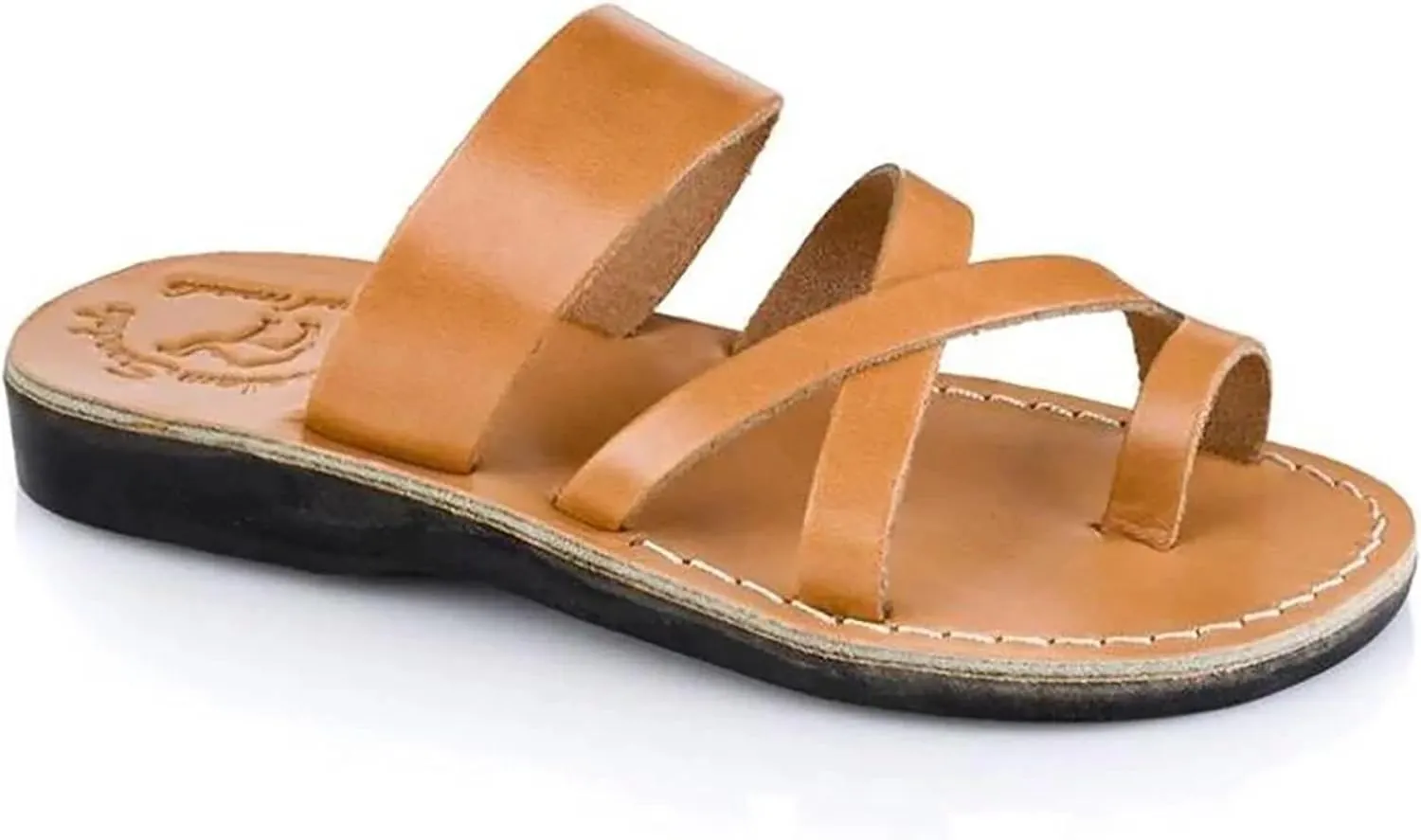 Jerusalem Sandals The Good Shepherd - Leather Toe Loop Slide - Men Sandals