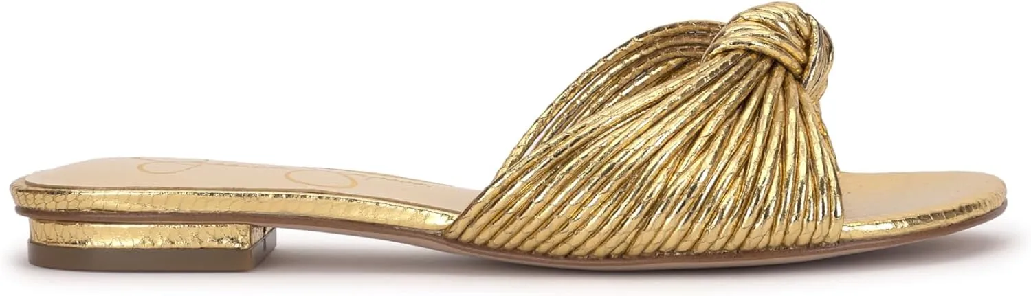 Jessica Simpson Womens Dydra Denim Slip-On Slide Sandals