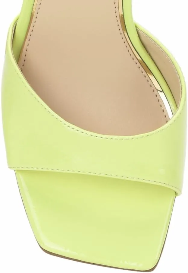 Jessica Simpson Womens LEEHI Faux Leather Open Toe Wedge Heels