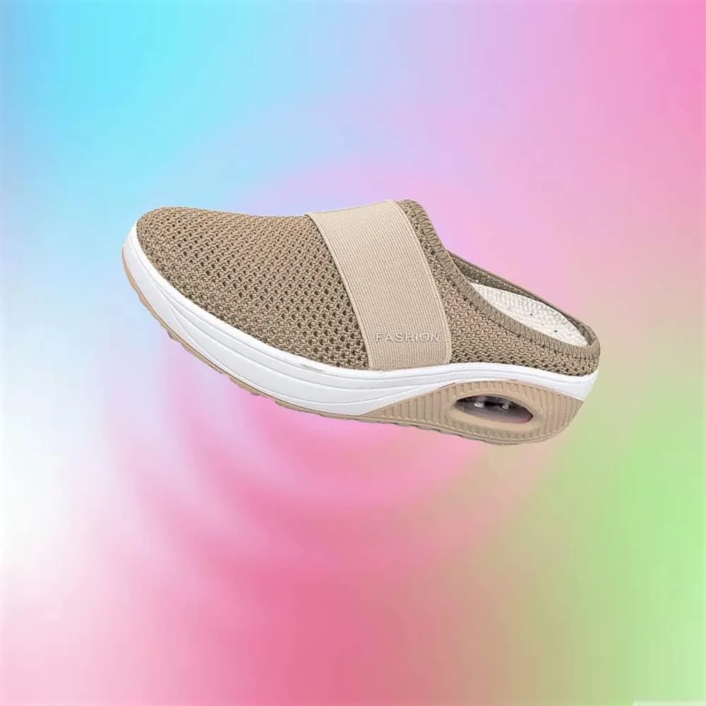 JITUUE Women's Garden Clogs Mesh Slip-on Slippers Summer Breathable Lightweight Quick Drying Garden Shoes Outdoor Walking Slippers